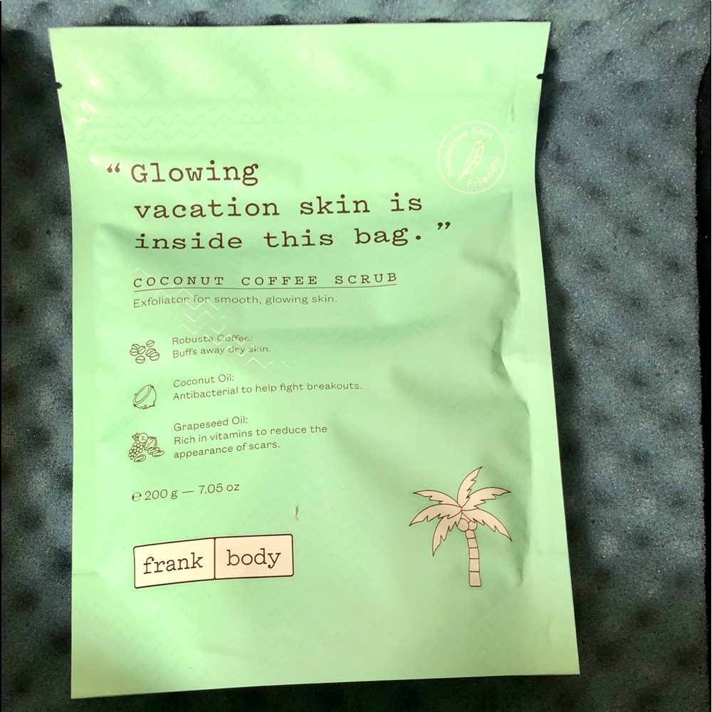 Coconut coffee scrub (frank body)